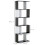 Homcom HOMCOM 5-tier Bookcase Storage Display Shelving S Shape design Unit Black 3
