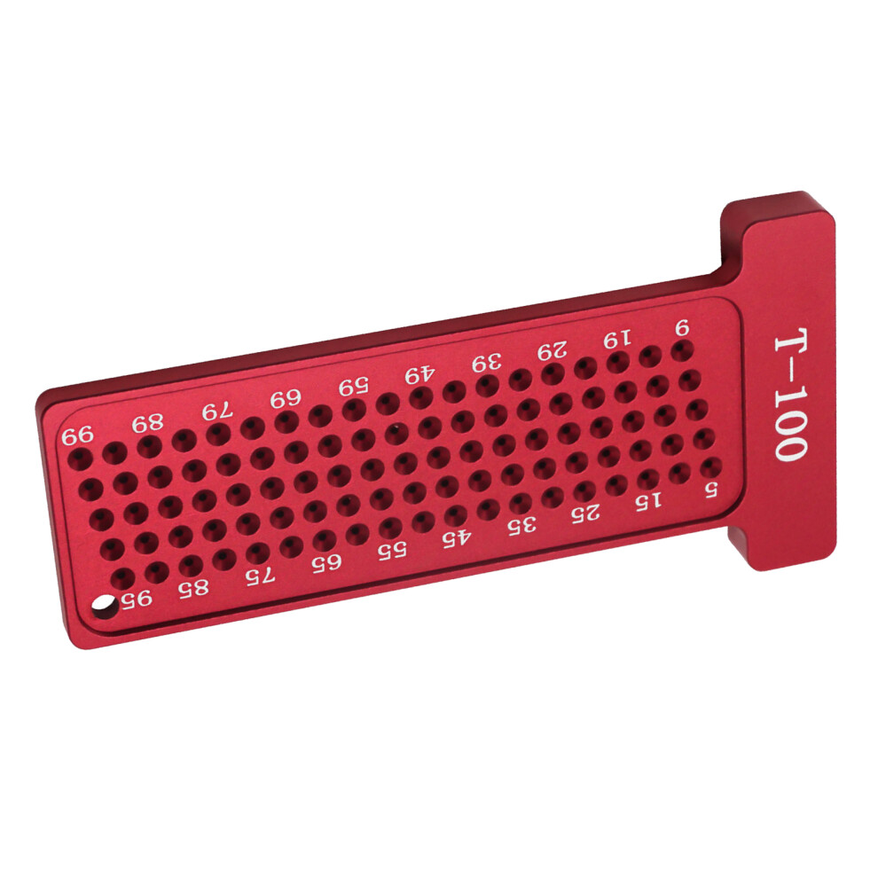 Aluminum Alloy Hole Positioning Ruler 100Mm Woodworking Square 5031369143997