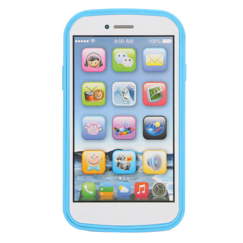 Kids Touch Screen Phone-Shaped Language Learning Toy, Blue 1