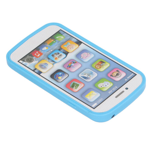 Kids Touch Screen Phone-Shaped Language Learning Toy, Blue