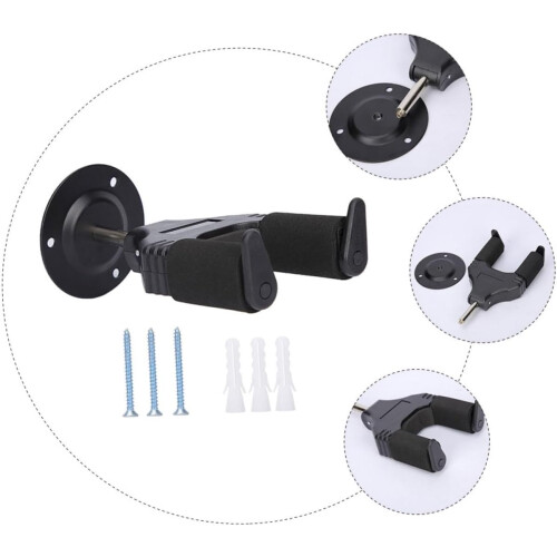 Guitar Wall Mount and Ukulele Hanger with Universal Compatibility, Space Saving Display Bracket 2