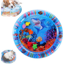 Cat Water Mat 39.4 x 39.4 Inch Non-Slip Design Waterproof Pet Feeding Mat for Cats and Kittens