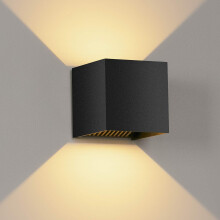 Lampada da esterno impermeabile, applique quadrata per interni ed esterni, leggera, grado di protezione IP65, con LED a risparmio energetico da 20 W,