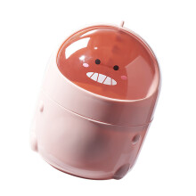 Mini Kunststoff-Desktop-Mülleimer mit Deckel – Pink, Einfaches Aufbewahren, 0,5L