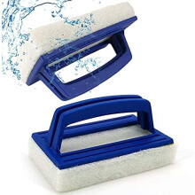 Solución de limpieza versátil para piscinas, cocinas y baños. Cepillo de mano para piscinas con superficie de espuma suave que garantiza una