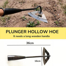 Hollow Hoe For Gardening, Quality Materials, Easy-To-Use Garden Hoe Tool For Backyard Weeding, Loosening, Farm Planting (L)