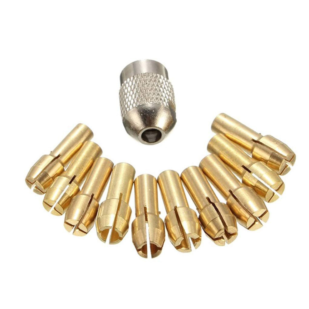 Electric Grinder Compatibility, Collet Set For Dremel Rotary Tool Bits, Solid Brass Material Offers Superior Strength And Durability For Your Mini 9128293662512