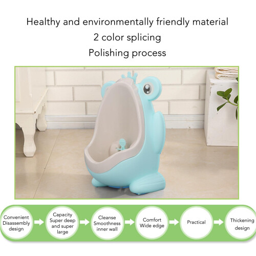 Kids Pee Training Toilet - Wall Mounted Cartoon Aiming Target, Plastic 2