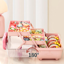 Mehrfach-Gitter-Pink-Schreibtisch-Organizer mit 3 Schichten für Spielzeug & kleine Gegenstände