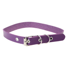 Collier ras du cou en cuir PU Punk Unique, chaîne-violet clair