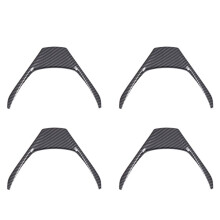 4X Carbon Fiber Steering Wheel Cover Interior Steering Wheel Frame Trim for RAV4 2014-2018