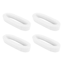 4pz 50mm 50 Yards Piatto Rigido Pianura Crinolina Dura Crine di Maglia Treccia per Abito da Sposa / Cappello Accessori per Il Cucito-Bianco