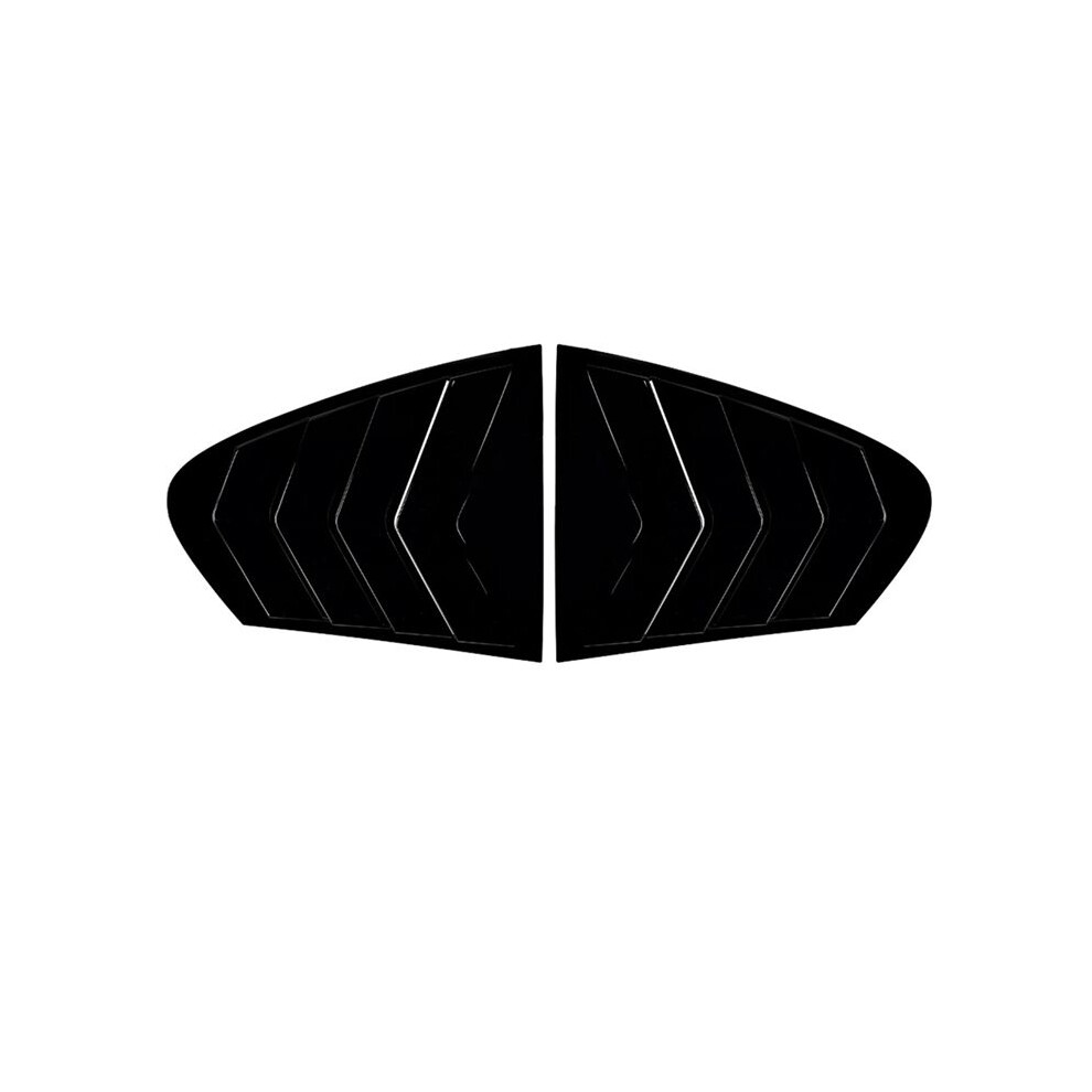 Car Rear Window Shutter Cover Trim Window Louver Side Vent Trim For 5 Series F10 525I 530I 2011-2017 Gloss Black 6032740295204