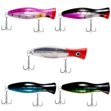 Surface Fishing Lures - Popper - Catching /  Fishing Pack - Zeevissen - 5 Stuks - 12.5Cm en 40 Gram