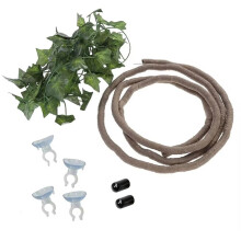 Reptile Bend-A-Branch Vines Flexible Leaves Pet  Decor Climber Jungle Long Vines for Climbing Gecko Lizard