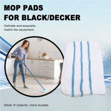 2 STÜCKE Wischpads für Black/Decker Dampfmopp FSM1600 1610 1620 1630 Waschbares Ersatz-Reinigungs-Wischtuch
