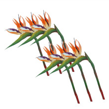 Fiori Artificiali Uccello del Paradiso Piante Verdi Indoor Fuori Ghirlanda Casa Giardino Ufficio Decorazioni (6 Pack)
