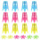 Simulator Tees,18 Pcs Indoor  Tees  Mat Tees Plastic  Tees Practice  Tees,Tall + Short 1