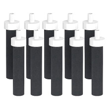 Filtri di Ricambio per Bottiglie D'Acqua un Carbone Attivo per BB06, Hard , Filtri per Bottiglie Sportive, 10 Pezzi