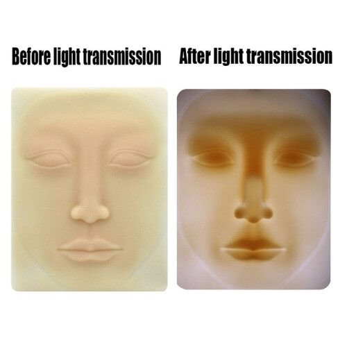 4X Beginner 3D Silicone Permanent Makeup Tattoo Training Practice Fake Skin Blank for Microblading Face 1