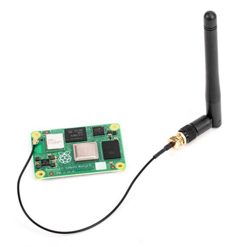 2X Waveshare Compute Module 4 Antenna Kit for Use with Raspberry Pi Compute Module 4, Supports 2.4G/5G 1