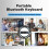 Portable  Wireless Touchpad Keyboard,Tri-Foldable Rechargable Wireless Keyboard for PC Laptop Tablet 8