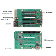 For Radxa Penta  HAT Expansion Board for Raspberry Pi 5 with Multi-Drive Storage Capability High-Speed Data Transfer