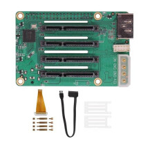 For Radxa Penta HAT Expansion Board for Raspberry Pi 5 with Multi-Drive Storage Capability High-Speed Data Transfer