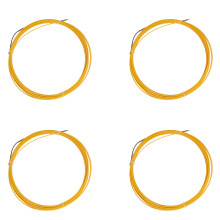 4X 20M 3mm Dispositivo Guia Fibra de Vidro Cabo Elétrico Puxadores Duto Serpente Rodder Fita de Peixe Arame