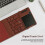 Keyboard Tri-Fold Keyboard with Touchpad Mode/ Numeric Key Mode Rechargeable Wireless Keyboard 5
