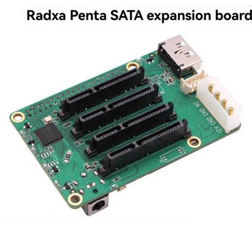 For Radxa Penta  HAT Expansion Board for Raspberry Pi 5 with Multi-Drive Storage Capability High-Speed Data Transfer 1