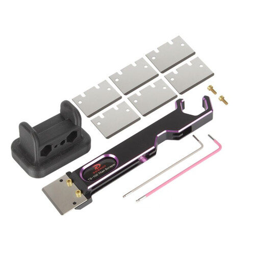 3 DSWAY TS-100 Platform Scraper 3D Printer Cleaning Tool Hot Bed Scraper Blades Replacement Scraper Blade Hot Bed Accessory