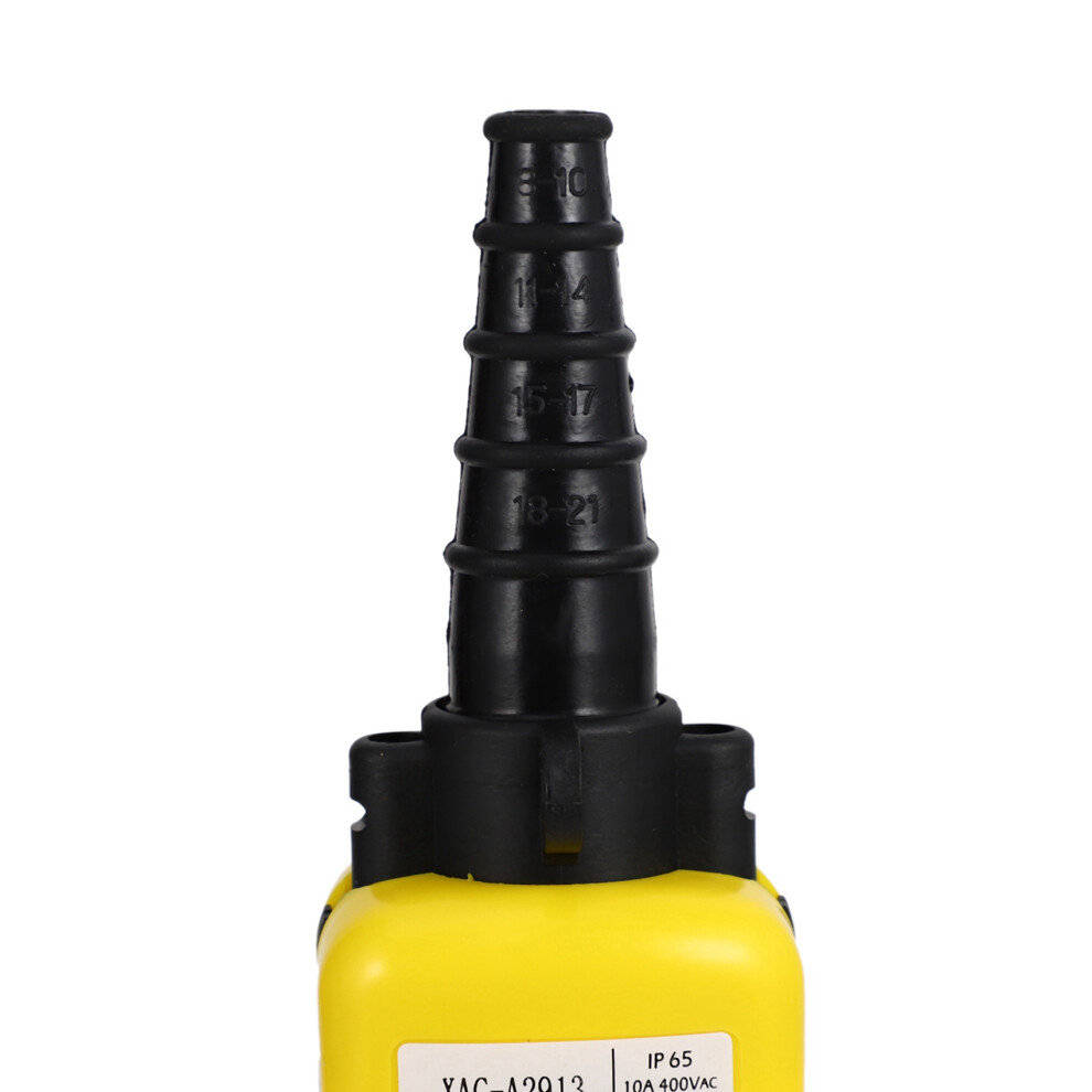 3X Lift Control Pendant Xac-A2913 Waterproof Handheld Pushbutton With Electric Hoist Handle, 2 Buttons 4711944891086
