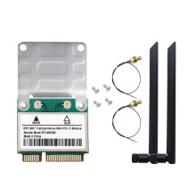 Tarjeta de Red WiFi 6 RTL8852BE con Antenas de 8 DBi y Adaptador BT 5.2 PCI-e AX1800 de Doble Banda de 2,4 G/5 GHz para Windows 10/11.