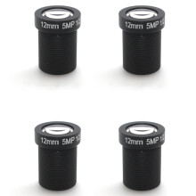4X Lente de Câmera de Placa única 12mm 5MP HD Lente de Câmera de Rede CCTV LENS Acessórios para Câmera
