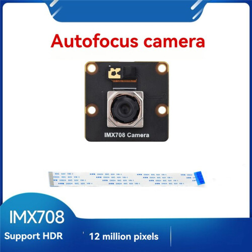 For Raspberry Pi Camera 12MP IMX708 Autofocus Camera Support HDR 75 FOV for Raspberry Pi 5 4B 3B+ 3B Zero 1