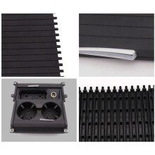 4x Car Front/Rear Section Centre Console Cup Holder Roller Blind Cover for - X5 X6 E70 E71 2007-2014 51166954943
