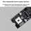 20 Gbps Typ C och Typ E USB 3.2 Frontpanel M.2 NVME PCIe Till Typ E Adapterkort ASM3242-Chip för Moderkort PH6603 5