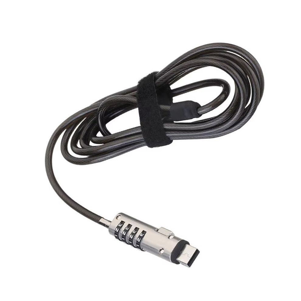 Flexible Laptop Usb Interface Lock Computer Security Anti Theft Device Notebook Cable Lock With Sponge Patch Numeric 6032964345181