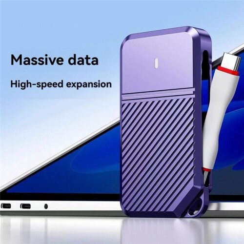 8848-10G Hard Drive Enclosure M.2 NVME Protocol Solid State Hard Drive Box SSD External Box Built-in Type-C Short Cable 1