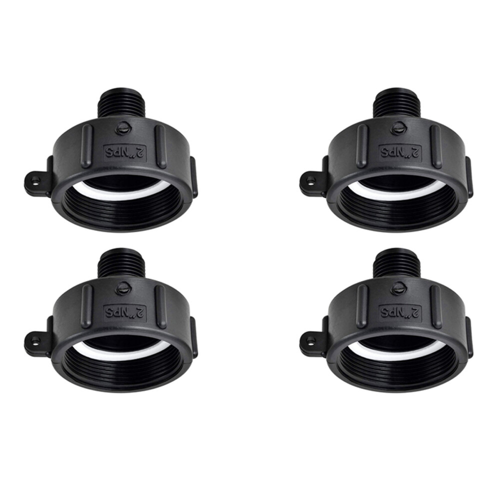 4Pcs Ibc Tote Adapter 275 330 Ibc Adapter Fine Thread 2Inch Nps Water Tank Garden Hose Adapter Connector Exogio