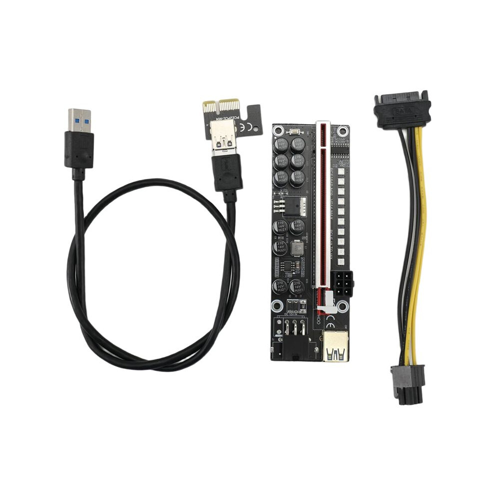 V014-Max Pci-E Riser Card Usb 3.0 Cable Pci Express 1X To 16X Extender Pcie Adapter For Gpu Btc Mining 6031439521990