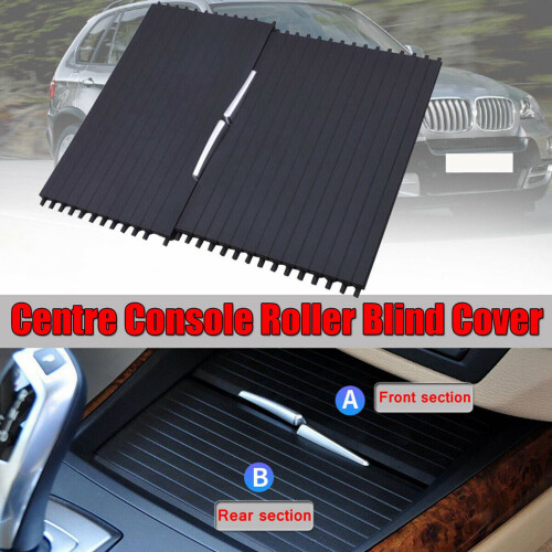 4x Car Front/Rear Section Centre Console Cup Holder Roller Blind Cover for - X5 X6 E70 E71 2007-2014 51166954943 2