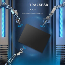 USB Bekabelde Multi-Touch Trackpad, Slanke Touchpadmuis voor Windows Desktop/Notebook/Laptopcomputer, Zwart