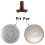 2X Microwave Turntable Coupler,Microwave Oven Roller Guide Support, Microwave Oven Rotary Core Coupling Replacement 3