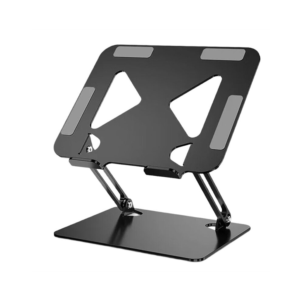 Alloy Steel Laptop Stand Foldable Tablet Heightening Stand For Below 17.3 Inch Device Portable Stand Black 6032357004404
