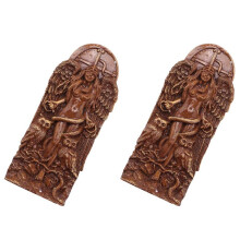 2X Ancient Wiccan Goddess Statue,Altar Sculpture,Greek Goddess Statue Mythology Earth Gaia Figurines for Pagan