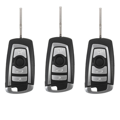 3X 4 Buttons 433MHZ Modified Floding Remote Key Without 7935AA ID44 Chip for - E38 E39 E46 Control Keyless PCF7935AA