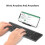 Foldable Wireless  Keyboard Rechargeable Folding Keyboard for Mobile Tablet Notebook Office  Keyboard 6