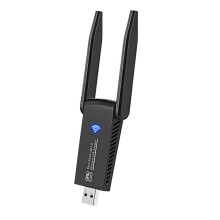 1300 Mbps USB 3.0 WiFi-Adapter Trådlös USB-Dongel Dubbelband 2,4 GHz 5 GHz med Dubbla Antenner för Win10/11